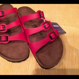 Birkenstock Shoes - Ladies Birkenstock size 9 Florid red sandals Birkenstock Shoes - Ladies Birkenstock size 9 Florid red sandals